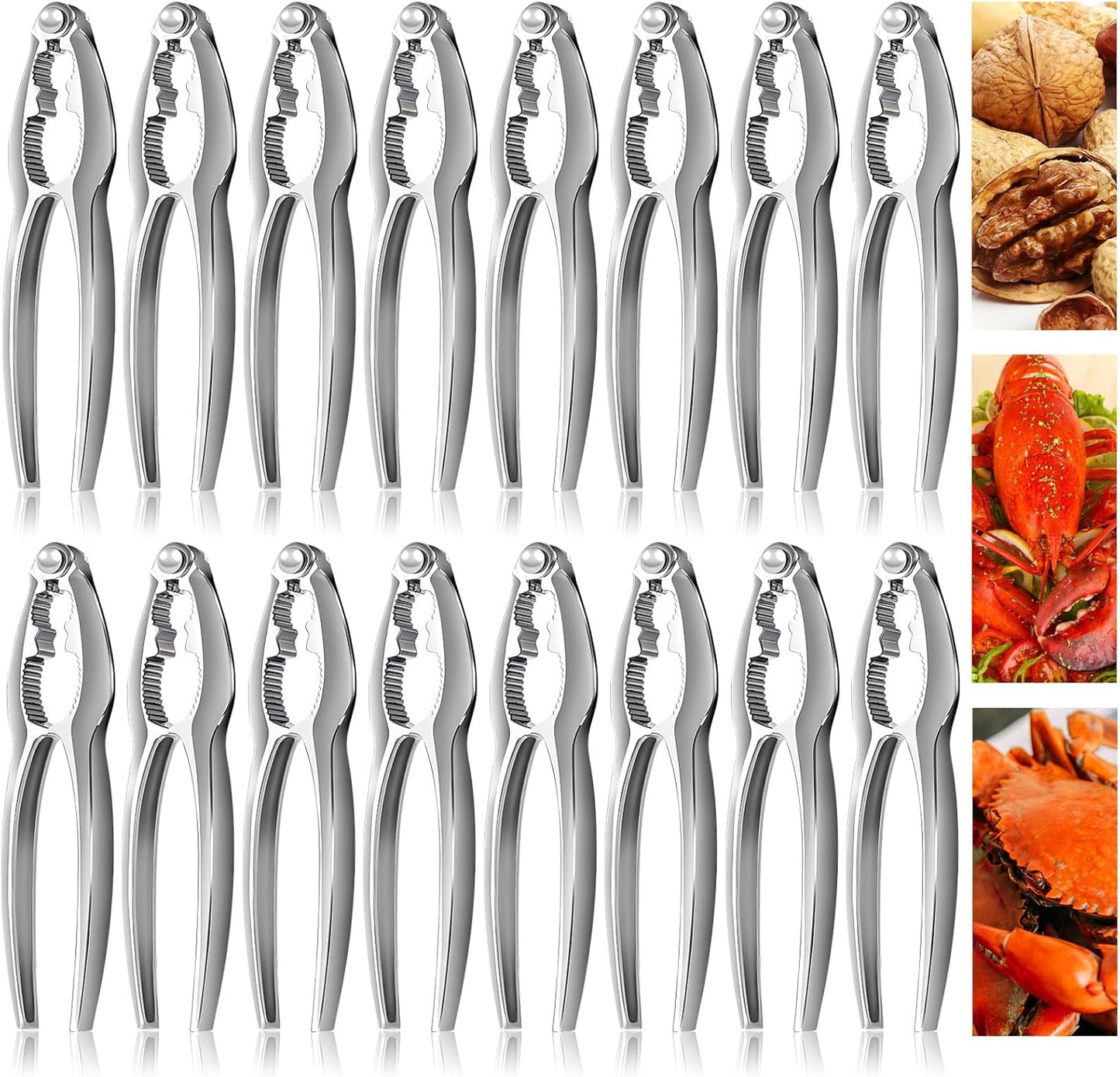 16 Sets Set Crab Crackers and Tools, Pieces Lobster Crackers Crab Crackers Seafood Tools Nut Crackers Tools