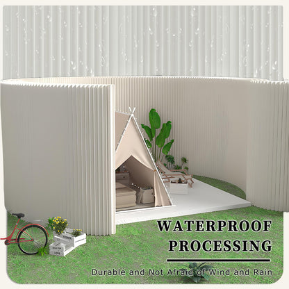 Paper Room Divider, Portable Room Dividers and Folding Privacy Screens, Divider for Room Separation, for Dorm Studio Office