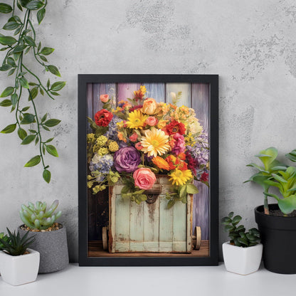 YOYA 2 Pack Diamond Painting Kits for Adults, Diamond Art Kits with Accessories & Tools, DIY Flowers 5D Diamond Painting Full Drill Gem Art Painting Kit for Home Wall Decor 12 x 16 Inch