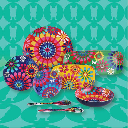 French Bull 2-Piece Salad Server Set, Melamine Dinnerware, 13" for Outdoor, Party, Festival Utensils