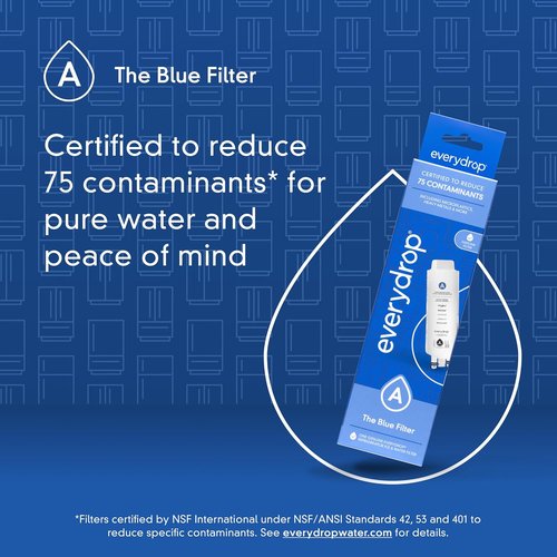 Everydrop By Whirlpool Refrigerator Water Filter - EDRARXD1, Single-Pack for Clean, Fresh Water