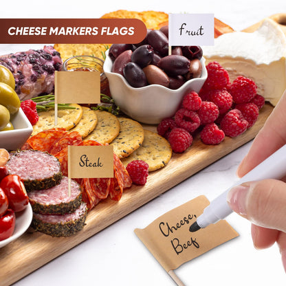 14 Pieces Charcuterie Board Accessories Cheese Spreader Knives Set Stainless Steel Charcuterie Utensils Spreader Knives Mini Serving Tongs Spoons and Forks for Cheese and Pastry Making(Silver)