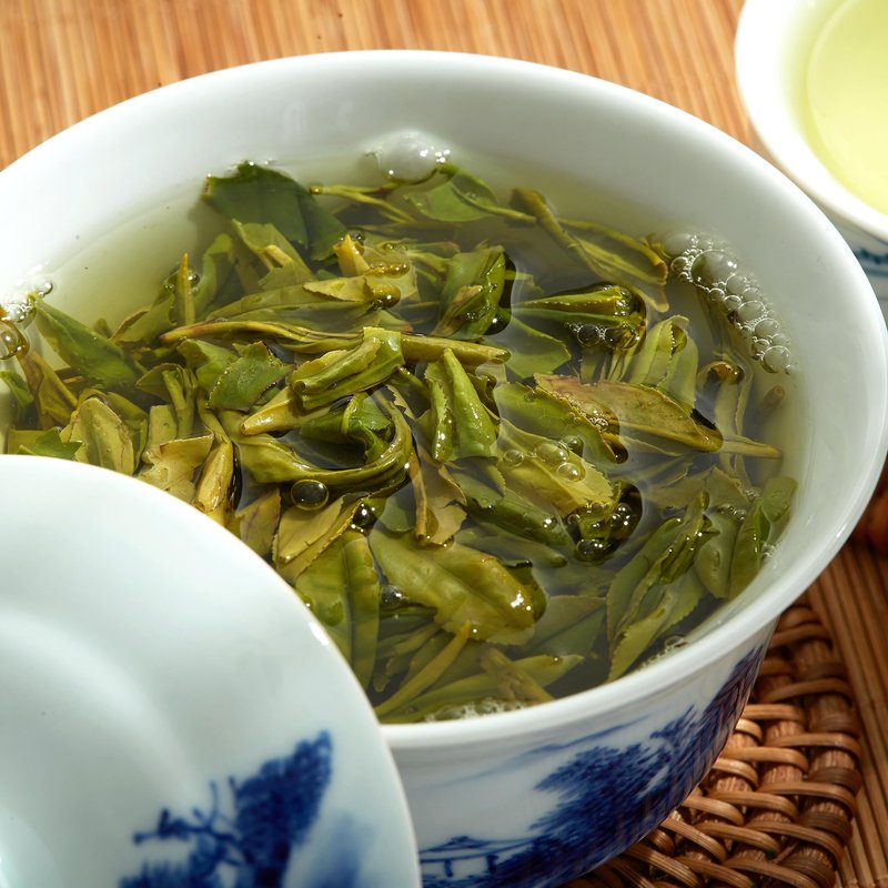 ChaWuWarmSun [A] LongJing Green Tea Loose Leaf - 3.5oz/100g Dragon Well Tea - Origin Hangzhou Chinese Whole Leaf