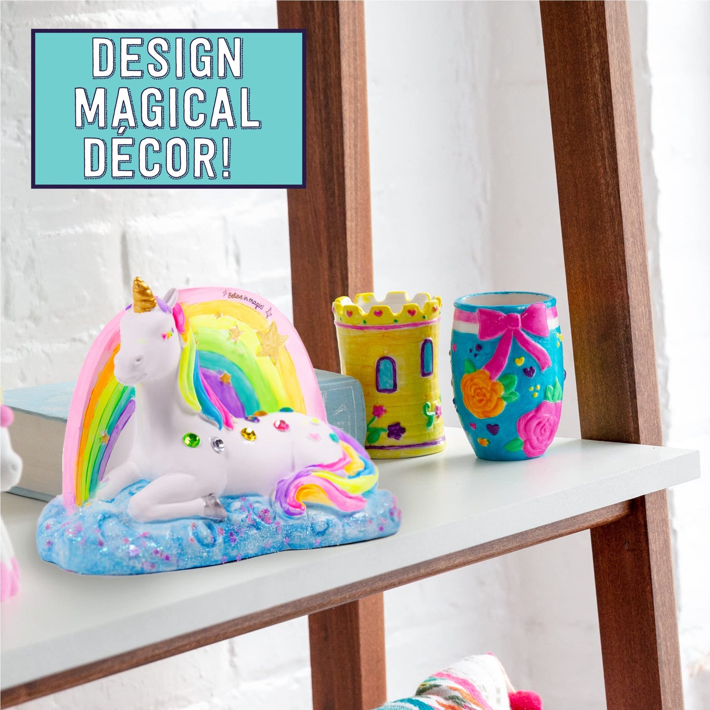 It’s So Me! Paint Your Own Unicorns – DIY Ceramic Unicorn Kit – Arts and Crafts Kits- Great Birthday Party Activities for Kids Ages 6, 7, 8, 9