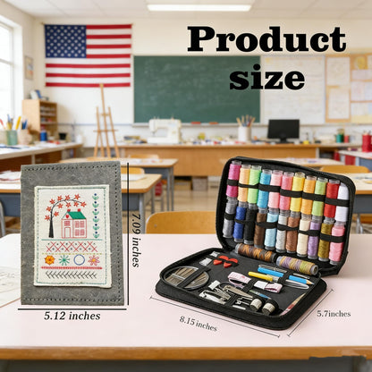 New DIY Embroidery Stitch Book Kit,86-Piece Sewing Tool Set,with 106 Illustrated Stitches,Step-by-Step Tutorials,Perfect Gift for Craft Lovers & Cross Stitch Enthusiasts