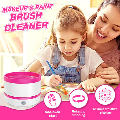 Electric Paint Brush Cleaner Rinse Cup, Paint Brush Cleaner, Brush Rinser for Painting, Artist Brush Cleaning Washer Rinser for Acrylic, Watercolor, Oil, Gouache Painting