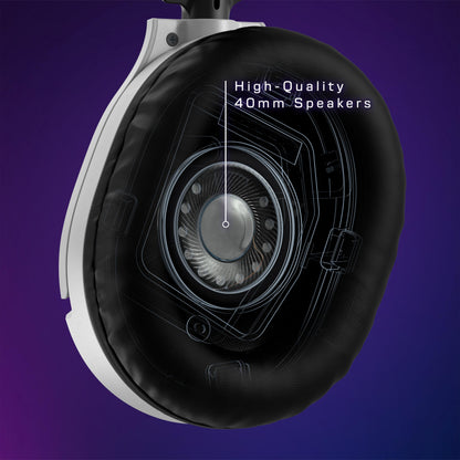 Turtle Beach Recon 70 Multiplatform Gaming Headset for PS5, PS4, Xbox Series X|S, Xbox One, PC & Mobile w/ 3.5mm Wired Connection - Flip-to-Mute Mic, 40mm Speakers, Lightweight Design, White