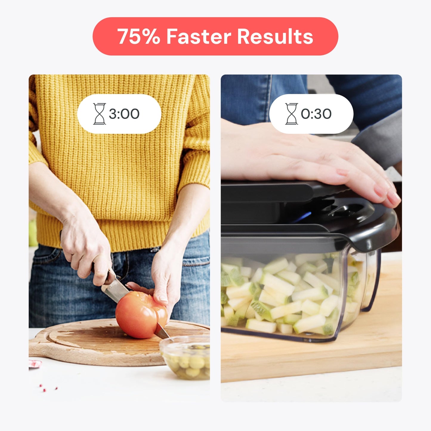 Fullstar All in One Vegetable Chopper and Mandoline Slicer - Food Chopper with Container and Julienne Slicer, Fruit Slicer, Veggie Cutter, Kitchen Gadgets & Gift for Mom (8 in 1, Black)