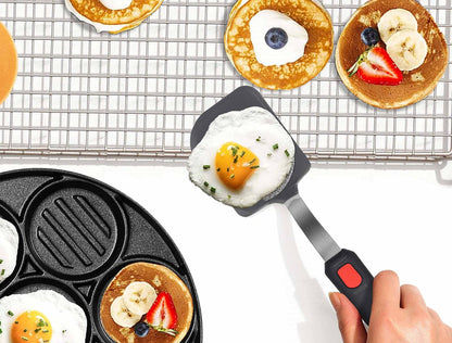 Mixed 5 Piece Silicone Spatula Set, 600F Heat-Resistant No-Melt Rubber Spatula Handle and Blade - Kitchen Cooking Utensils for Nonstick Cookware, Spatula Turner for Egg,Pancake,Burger- Dishwasher Safe