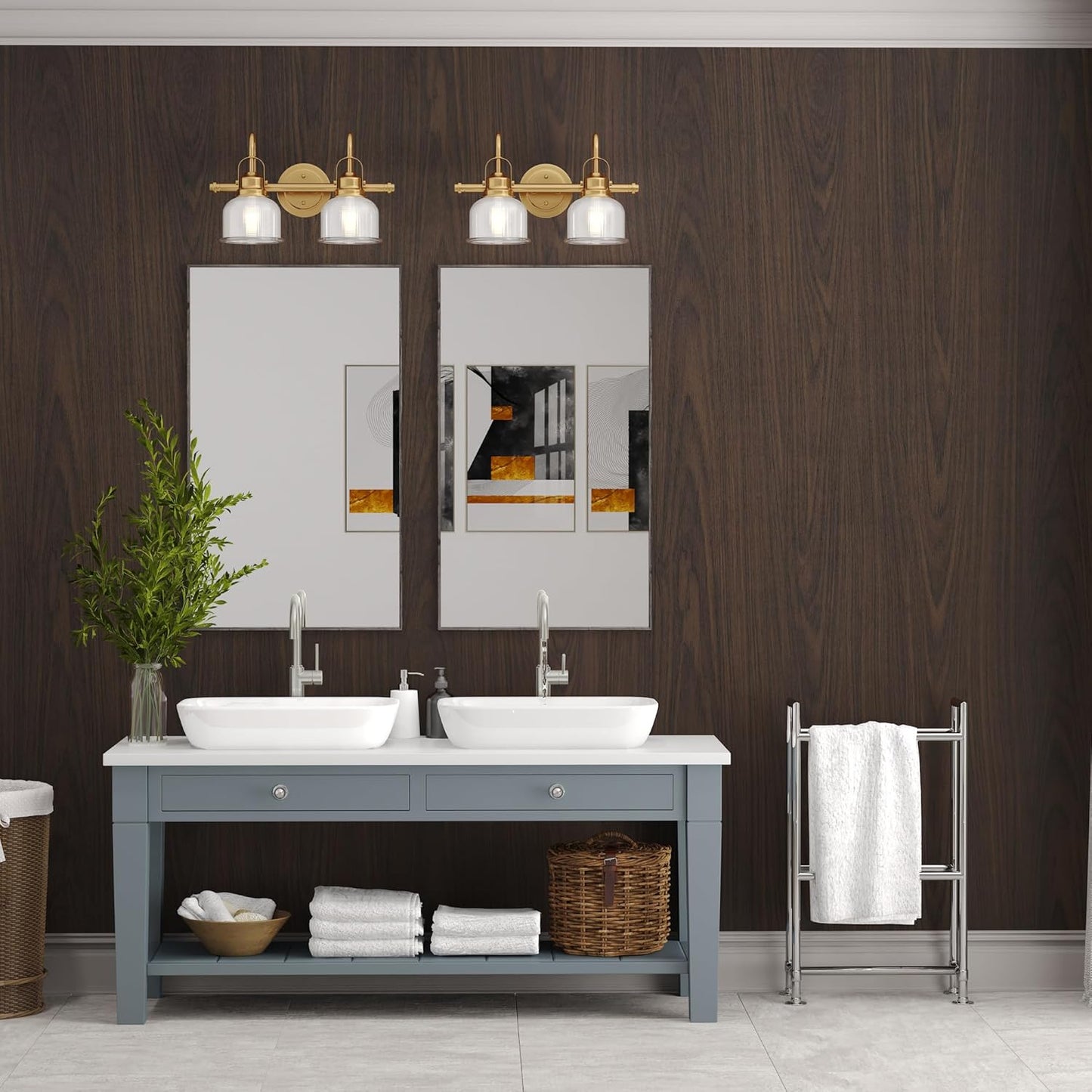 24Inx118In BAYYA Walnut Contact Paper Thick Matte Brown Wood Wallpaper Roll Peel Stick Kitchen Wallpaper Self-Adhesive