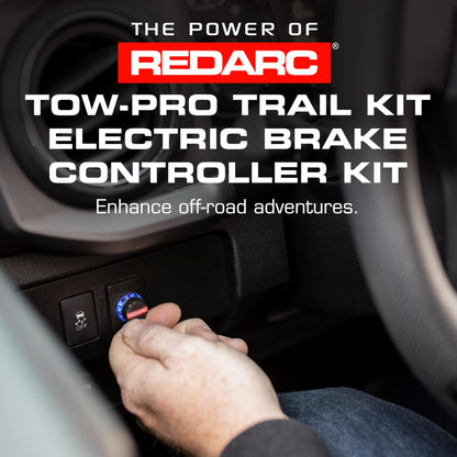 REDARC Tow-Pro Trail Kit Electric Trailer Brake Controller Kit for RAM 1500 DT, Off Road Dual Braking, Plug and Play Install, 12V/24V Compatible to Tow RV, Camper, Trailer, Boat