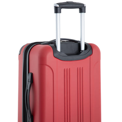 Travelers Club Chicago Hardside Expandable Spinner Luggage, Red, 5 Piece Set
