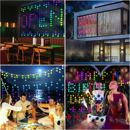 400 Lights,10.8 10.8 Programmable IP65 Brewish LED Smart Curtain Fairy x Feet DIY Christmas String Light,Color Changing