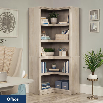 Sauder Miscellaneous Storage Bookcase, in a Chalked Chestnut Finish