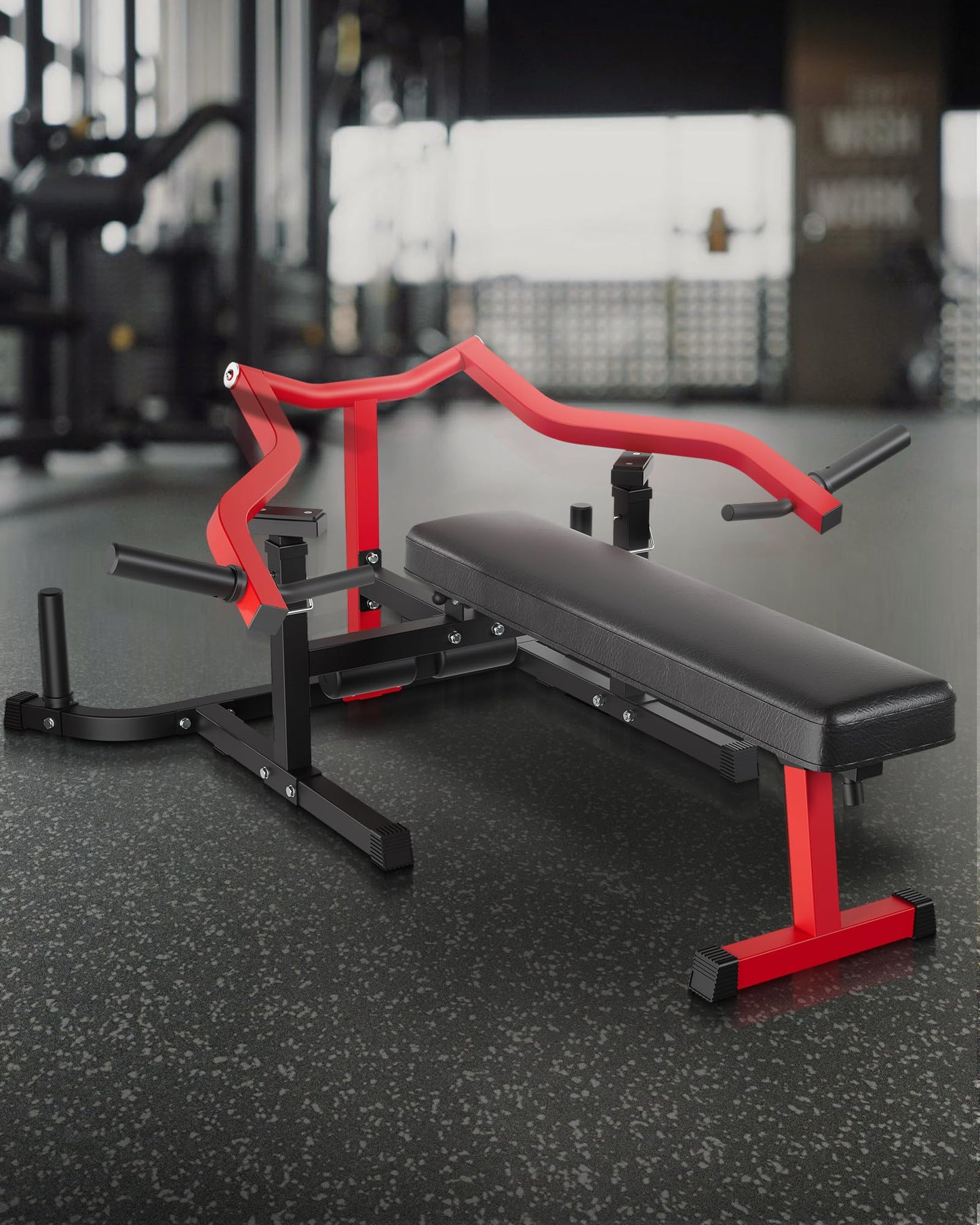 Chest Press Machine for Home Gym, 1250LBS Multi-Functional Bench Press Machine with Independent Converging Arms, Adjustable Flat & Incline Bench for Full Body Strength Training