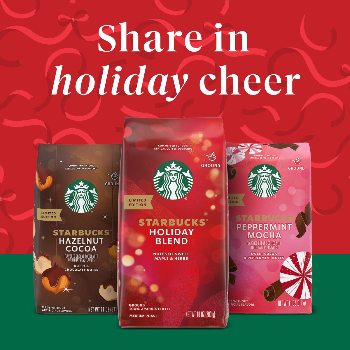 Starbucks Hazelnut Cocoa Flavored Ground Coffee, 100% Arabica, 17 oz