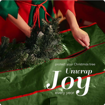 Handy Laundry Christmas Tree Storage Bag, Durable Waterproof Zippered Bag for 9 Foot Artificial Tree