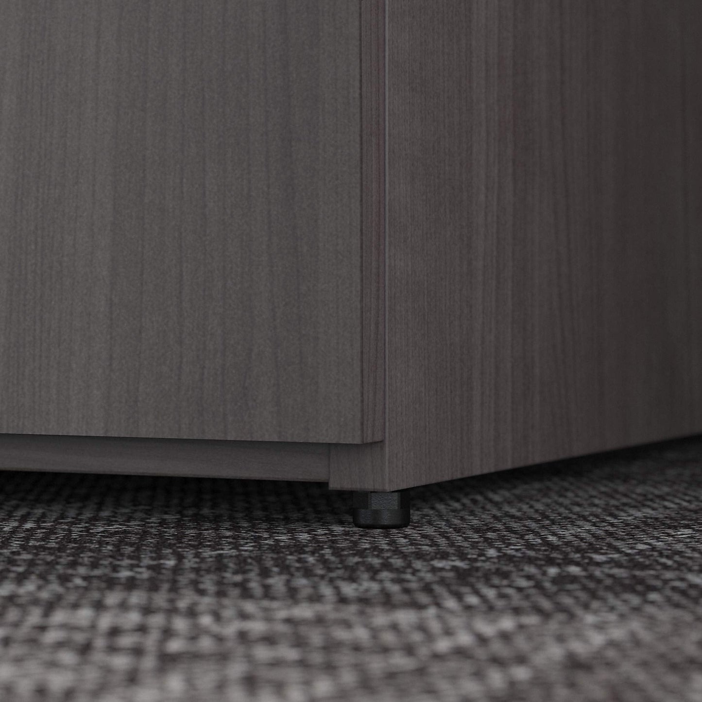 Bush Business Furniture Office 500 36W Storage Cabinet with Doors in Storm Gray - Assembled