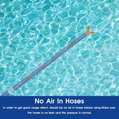 POOLWHALE Professional Swimming Pool Vacuum Cleaner Hose - 1.5” | 8-Piece Extension Kit for All Major Cleaners