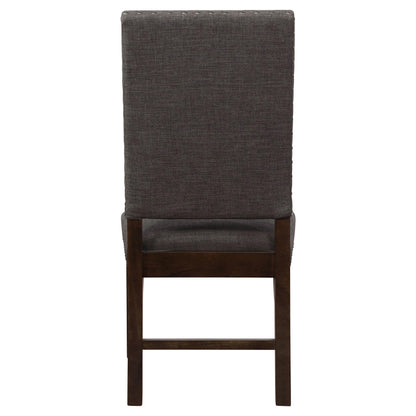 Coaster Home Furnishings Twain Upholstered Dining Side Chair Warm Grey 109142 (Set of 2)