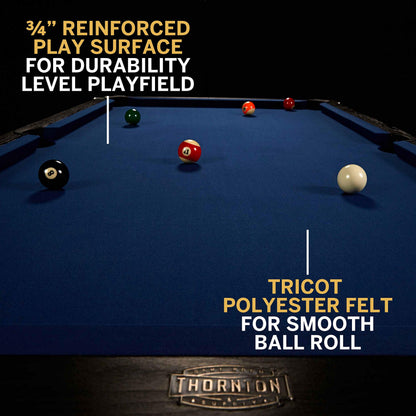 Barrington Billiards 7' Pool Table with Billiard Ball and Cue Stick Set
