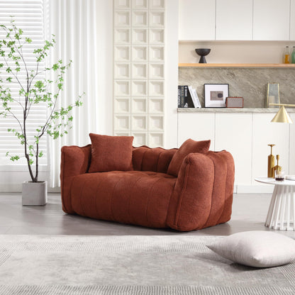 Soft Two-Person Beanbag Chair with High Resilience Foam Core