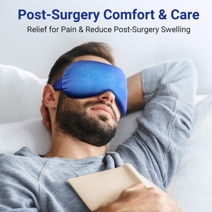 Coolig Eye Mask for Puffy Eyes: Fsa Eligible Items Hsa, Cold Compress for Migraines Headache After Surgery & Puffiness, Reusable Face Ice Pack Gel Sleep Mask for Dark Circles, Relaxing Gifts(Purple)