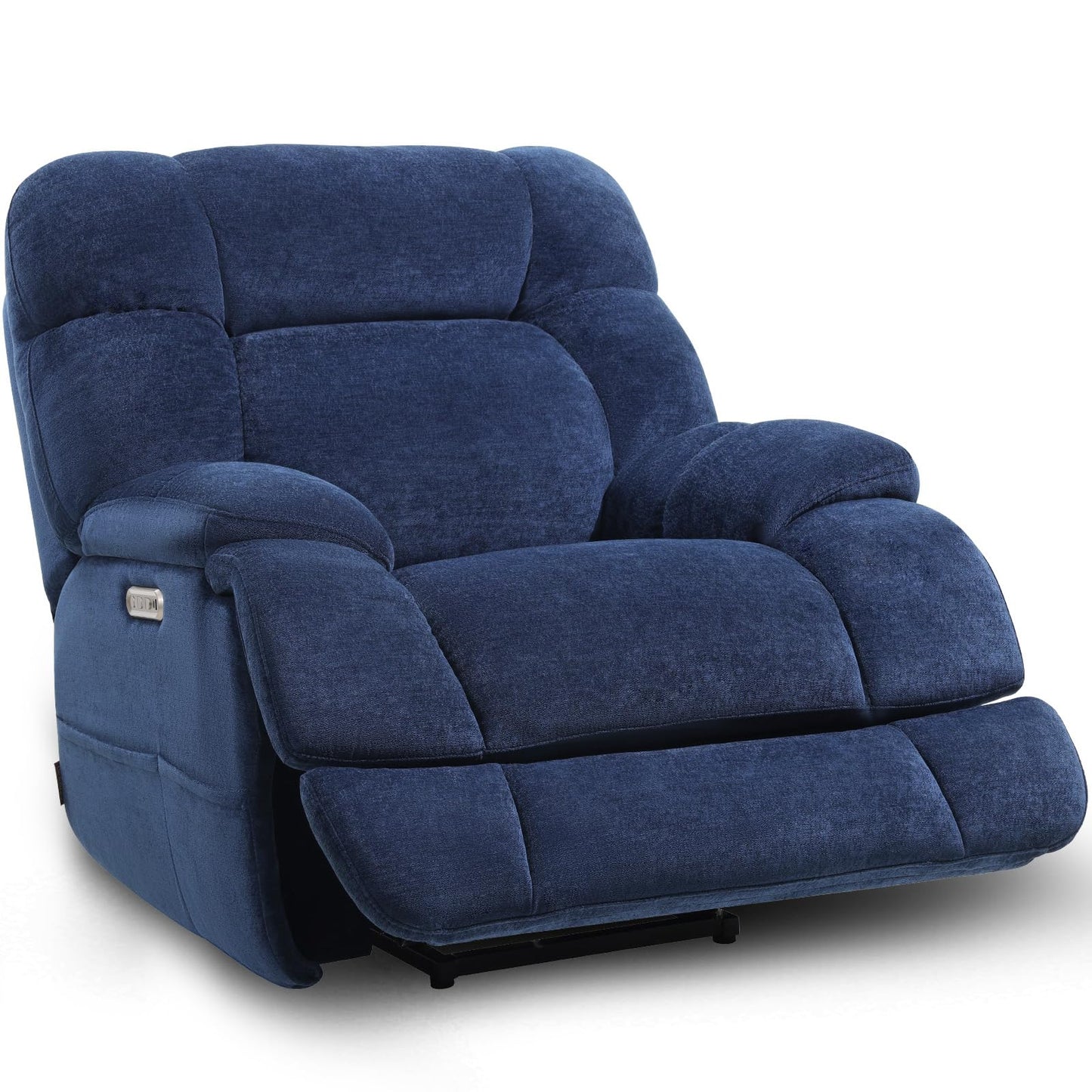 EONIX Dual Motor Zero Gravity Power Recliner Chair, 400lbs Lay Flat Recliner Sofa Chair, Independent Adjustable Footrest and Backrest, Cozy Padding and Cushion, SXXY007032, Navy Blue