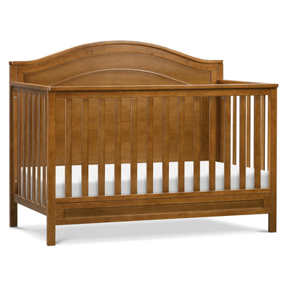 Davinci Charlie 4-in-1 Convertible Baby Crib - GREENGUARD Gold Certified Convertible Crib to Toddler Bed, Daybed, Full-Size Wooden Bed, Durable, 4 Adjustable Mattress Heights - Chestnut