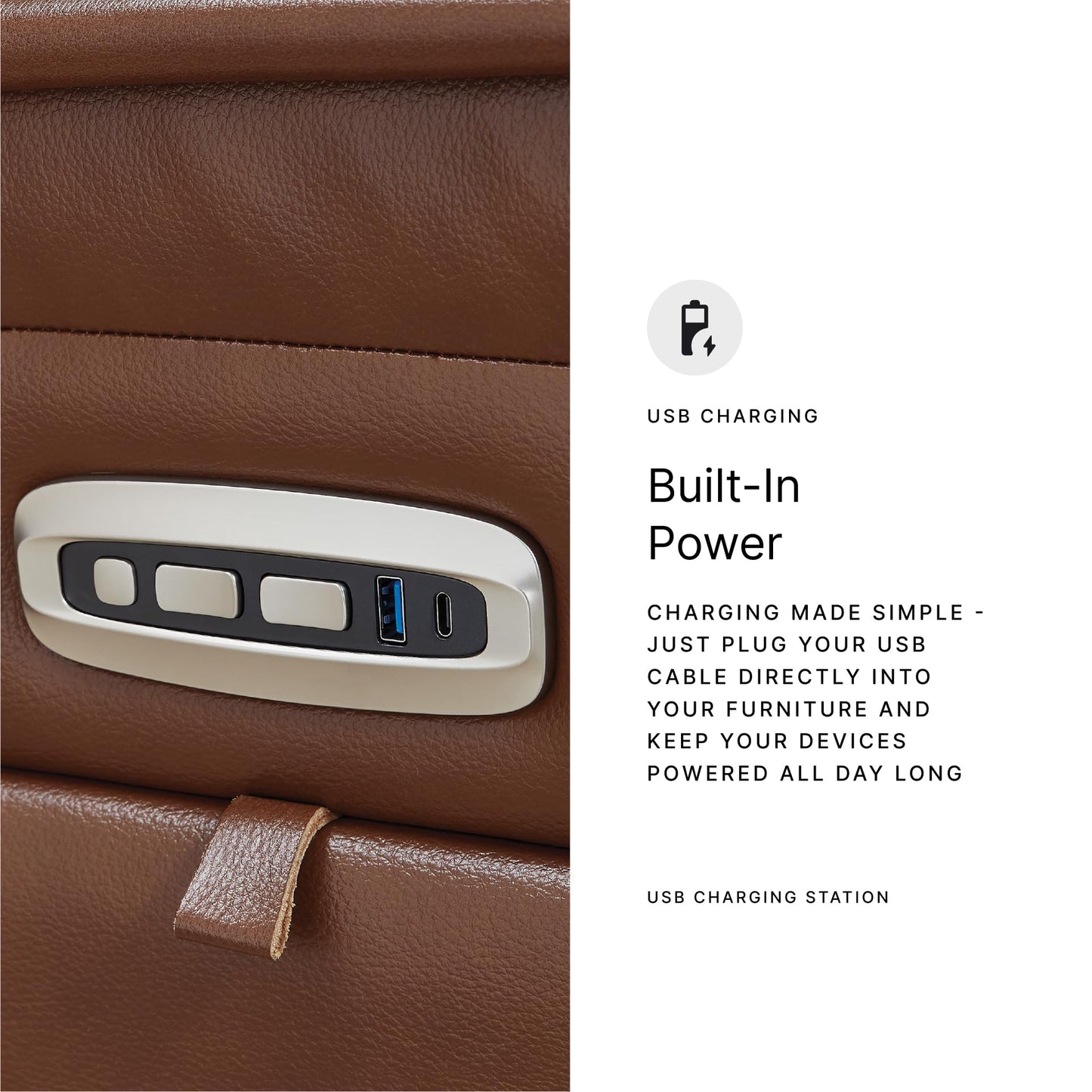 Signature Design by Ashley Healy Pier Power Recliner, Brown