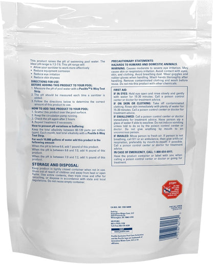 POOLIFE Swimming 5lb pH Plus for Pools & Spas - Professional Pool pH Balancer Raises pH & Alkalinity Fast - Prevents