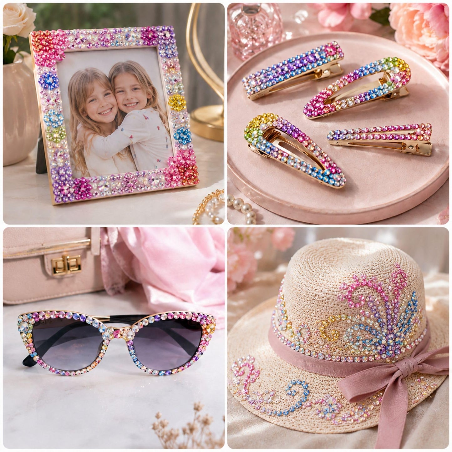 Bedazzling Kit with Rhinestones, 40 Colors 3mm 32000PCS Small Flatback Resin Rhinestones Gems with B7000 Glue and Manual, All-in-One Bedazzler Kit for Beginners, DIY Crafts Gifts, Clothes and Tumblers