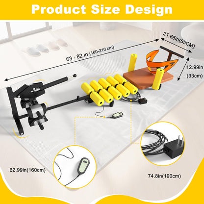 ZGGJZKV Full Body Electric Traction Bed, Home Portable Cervical & Lumbar Stretcher Decompression Table, No Inversion Traction Table for Tension Relief and Back Stretching