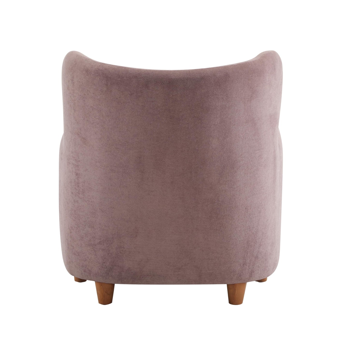 Christopher Knight Home Auden Wingback Accent Chair, Fabric Club Chair, Velvet Upholstered Armchair,Curved Backrest Single Sofa,Soft Cushion Seating, Reading Lounge Chair for Living Room, Dusty Orchid