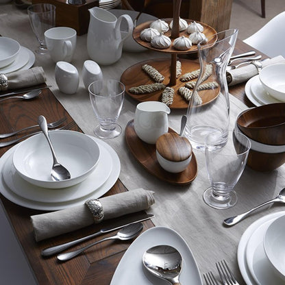 nambe Frond 3-Piece Hostess Set | 18/10 Stainless Steel Flatware Serving Fork and Spoon Set | Serving Utensils for Buffet, Catering, Party, Hotel, or Restaurant Use | Dishwasher Safe
