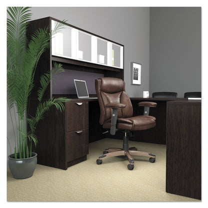 Alera Alera Valencia Series Full Pedestal File, Left Or Right, 2 Legal/Letter-Size File Drawers, Espresso, 15.63" X 20.5" X 28.5"