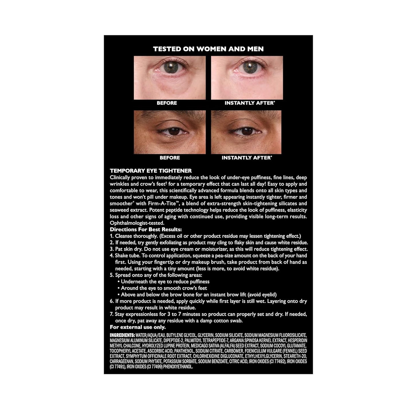 Peter Thomas Roth | Instant FIRMx® Eye Temporary Eye Tightener Easy-Wear Formula
