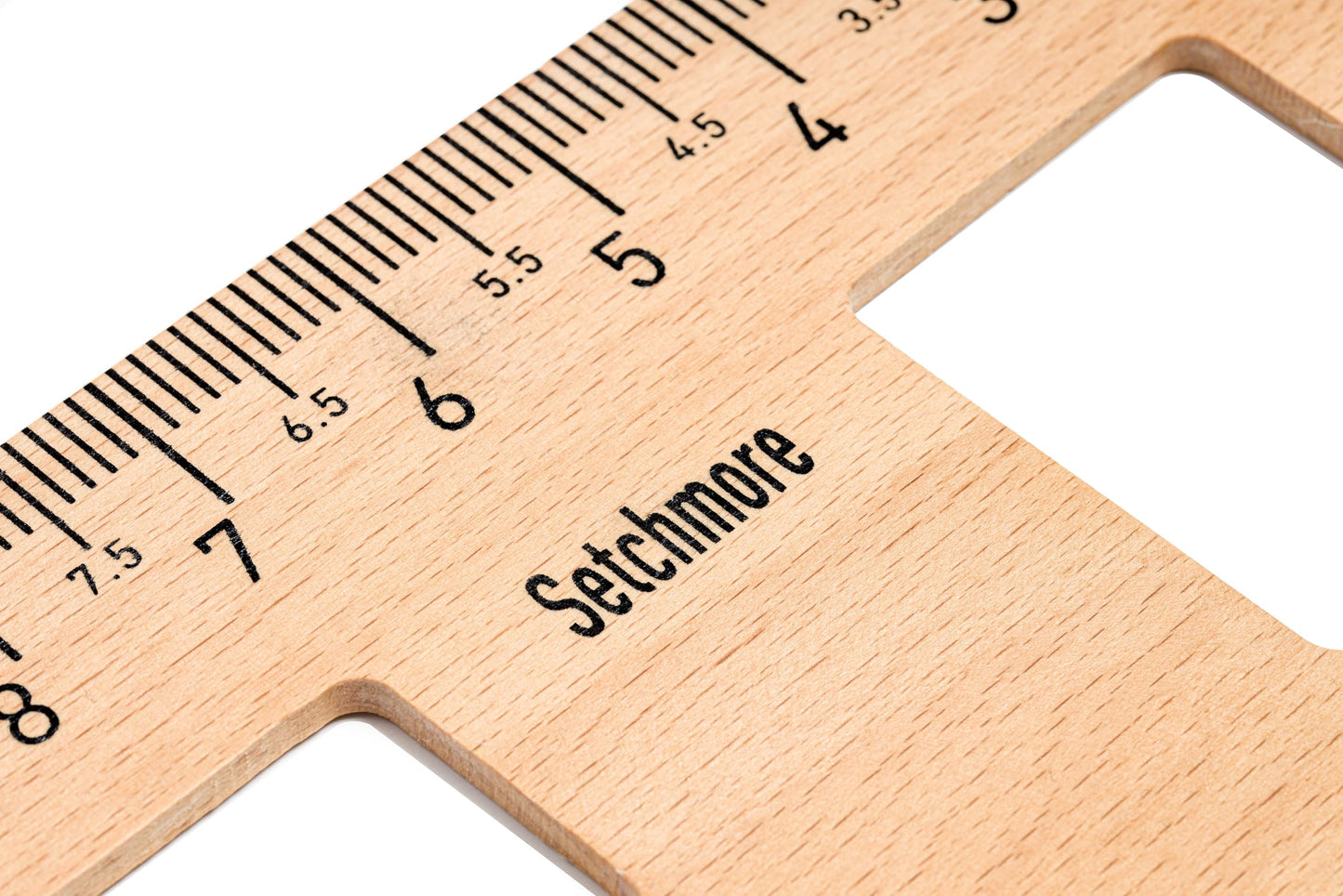 Setchmore 7 Piece Beech Wood Sewing Ruler Set, Wooden Pattern Making & Drafting Tools for Dressmaking Tailoring & Fashion Designer, with Straight Edge, Triangle, French & Hip Curve & Vary Form Curve