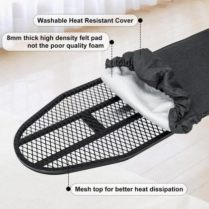 Duwee 12"×36" Wall Mounted Ironing Board,Folding Ironing Board Cabinet with Heat Resistant Cover,Compact Wall Mount Fold Down Iron Board for Small Spaces