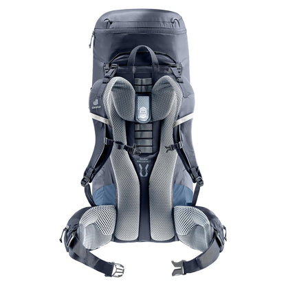 Deuter Unisex Aircontact Lite 50 + 10 L, Lightweight Backpacking & Hiking Backpack for Men & Women, 50 + 10 Liters - Black-Marine