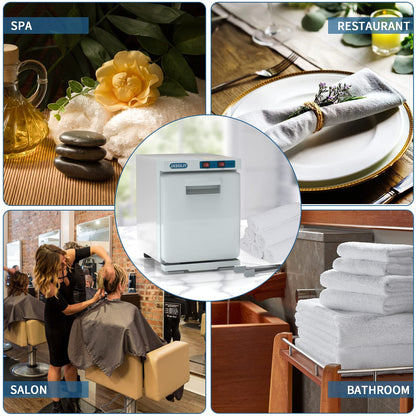 Small Hot Towel Warmer for Spa Home Salon Esthetician 2-in-1 5L Mini Personal Hot Towel Cabinet Towel Warmers Spa, Fast Heating Towel Heater Towel Steamer for Facials…