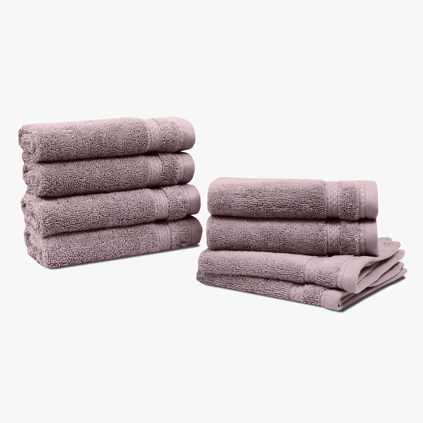 1888 625 100% Pack 4 Set, Mills GSM Premium Cotton Washcloths of Luxury Washcloth Highly Absorbent & Quick-Dry Plush