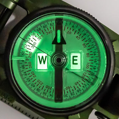 Brunton Model 94 Advanced Lensatic Compass, Military Grade, Phosphorescent, Aluminum Body, Made in USA