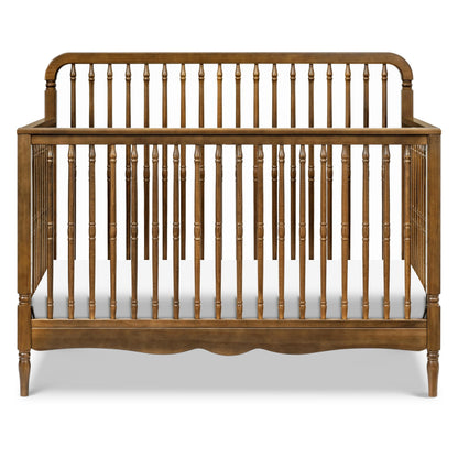 Namesake Liberty 4-in-1 Convertible Spindle Crib, Converts from Full-Size Crib to a Toddler Bed, Daybed, and Full-Size Bed, Easy to Assemble, Greenguard Gold Certified (Natural Walnut)