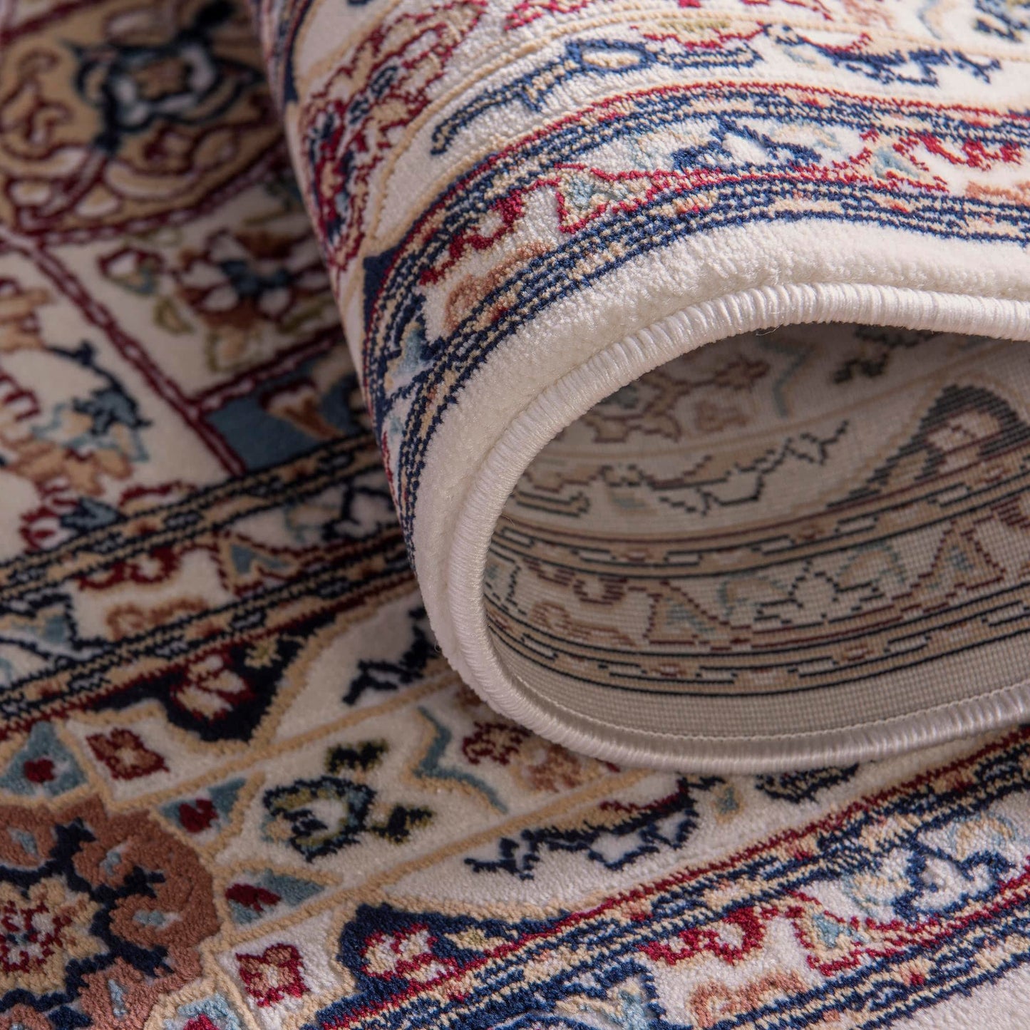 Unique Loom Narenj Collection Area Rug - Adams (10' Round Ivory/Burgundy)