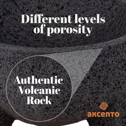 Traditional Molcajete Mexicano Volcanic Rock Mortar and Pestle Set Handmade of Authentic Lava Rock in Puebla Mexico Guacamole Bowl Cutting Board Included Molcajete Bowl de Piedra Volcanica