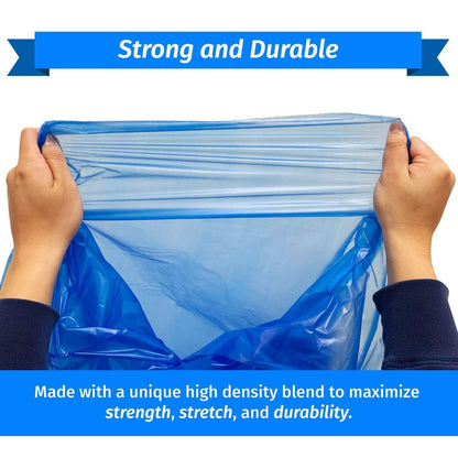 Reli. SuperValue 33 Gallon Recycling Bags (120 Count) Made in the USA - Blue Trash Bags, 30-33 Gallon | Recycling, Garbage | 33Gal with 30Gal - 35Gal Capacity