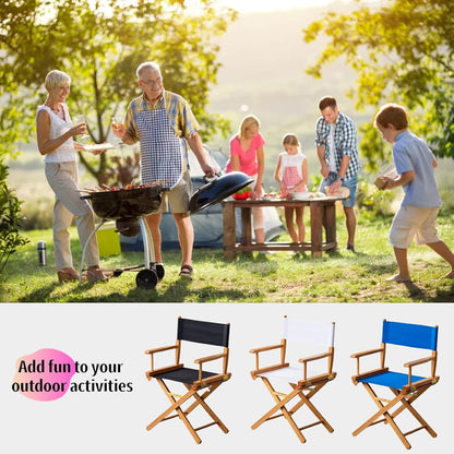 Cansybil 21.2" 16.1" 0.39" Director Chair Replacement Polyester Fabric Seat Cover Foldable Directors Chair Cover Kit