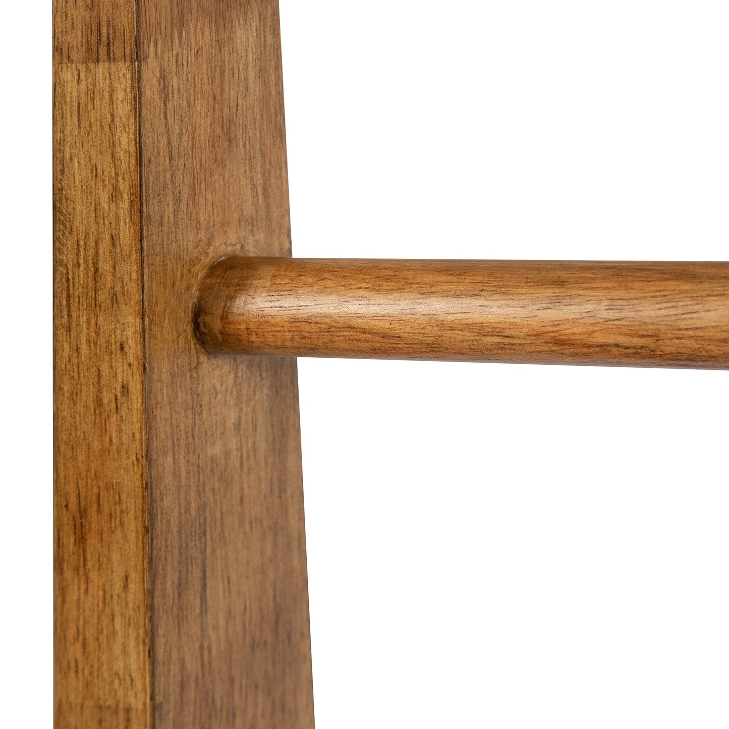 Kate and Laurel Lowry Farmhouse Wood Ladder Shelf; 18 x 14 x 58; Natural Wood; Decorative Modern Leaning Shelf for Storage and Display