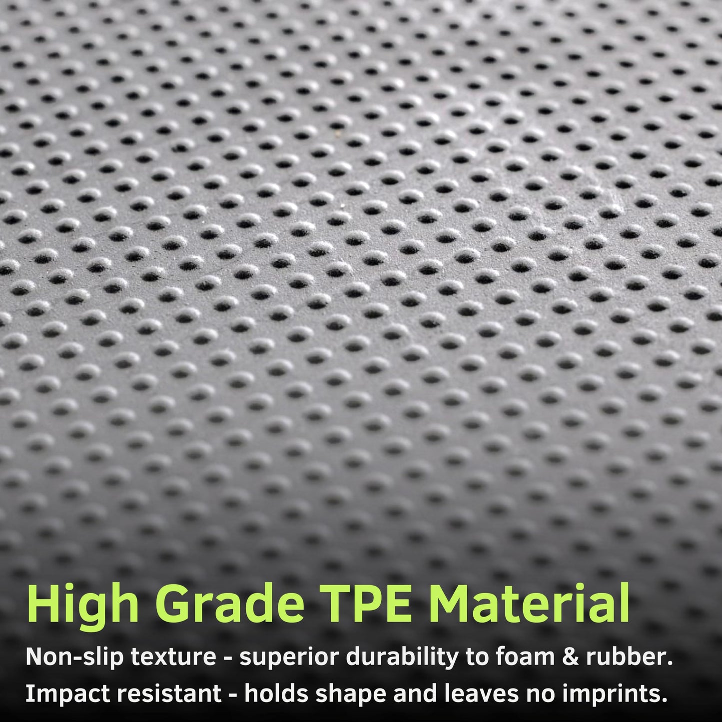 Baselayer CORE Series Interlocking Floor Tiles - Durable ½ in TPE (Rubber Like, NOT Foam, no Odor) - Gym Flooring for Stretching, Yoga, Pilates - Gray, 30 SqFt (12 Pack) - Made in USA